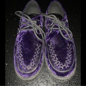 Purple Velvet Women's Shoes